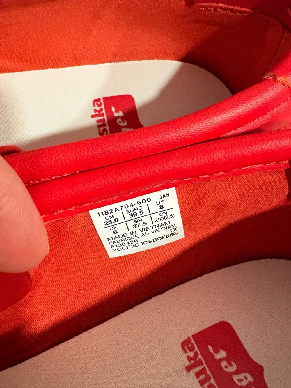 Onitsuka Tiger Red Gymnarina Ballet Flats